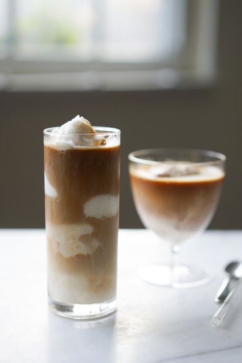 Ice-Blended Vietnamese Coconut Coffee Recipe - Hungry Huy Vietnamese Coconut Coffee, Coconut Coffee Recipe, Ice Cream With Coffee, Ice Blended, Vietnam Trip, Healthy Nutrition Plan, Vietnamese Coffee, Ice Milk, Coconut Coffee