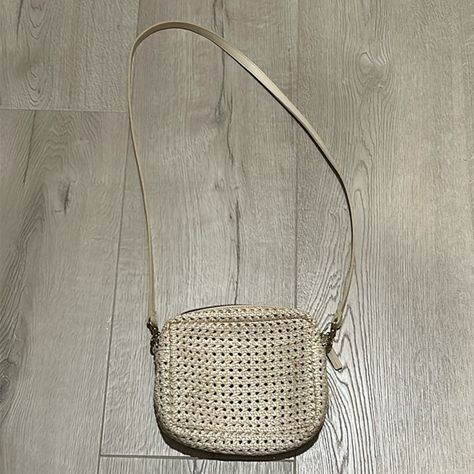 Clare V. Midi Sac Cream Rattan crossbody purse Clare V, Clare V., Crossbody Purse, Purses Crossbody, Purse, Handbags, Cream, Fashion Design, Fashion Trends