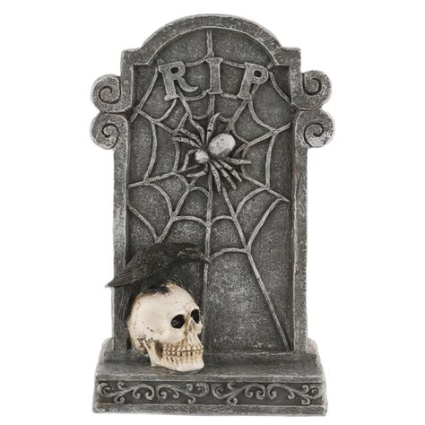 PRICES MAY VARY. 【Halloween Tombstones Graveyard Decor】2023 Halloween is coming! Are you looking for some spooky graveyard tombstone halloween decorations for your garden or home? Our halloween gravestones are designed in three different styles, classic scary skulls, crows, ghosts, RIP, crosses, spiders and cobweb Halloween elements, bringing a creepy Halloween atmosphere to your home! 【High Quality Material】Halloween tombstones yard decor is made of high quality natural resin material! Compared Tombstones For Halloween, Graveyard Decor, Graveyard Tombstones, Halloween Gravestones, Tombstone Halloween, Halloween Lawn Decorations, Halloween Garden Decorations, Home Party Decorations, Spooky Graveyard