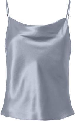 Cowl Neck Cami, Blue Cami, Silk Cami, Silk Camisole, Silk Tank, Satin Top, Blue Silk, Dream Clothes, Fashion Killa