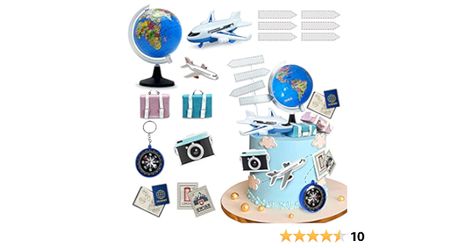 Travel Cake Toppers World Travel Cake Decorations Adventure Travel Theme Cake Toppers Airplane Mini Suitcase Globe Compass for Travel Themed Party Baby Shower Birthday Cake Decorations Travel Theme Cake, Birthday Cake Decorations, Mini Suitcase, Travel Cake, Travel Party Theme, Doll Games, Computer Gifts, Travel Theme, Theme Cake