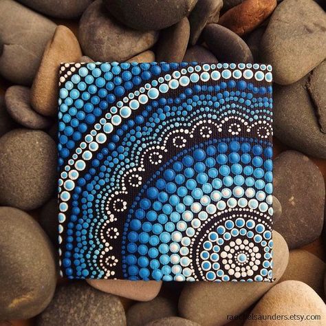 Aboriginal Art Ideas, Painting Dots Art, Australian Dot Painting, Dotted Painting Ideas, Aboriginal Dot Painting Ideas, Dot Painting Canvas, Paint Dot Art, Art With Dots, Dot Art Canvas