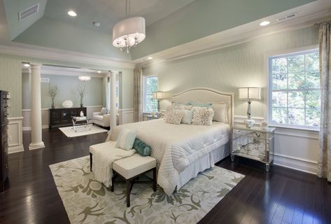 Randolph Ridge | Client: Toll Brothers, Inc. Project: Randol… | Flickr Glam Barbie, Rose Bed, Beautiful Bedrooms Master, Bedroom Design Inspiration, Toll Brothers, Coastal Bedrooms, Master Bedrooms, Mirrored Furniture, Master Bedrooms Decor