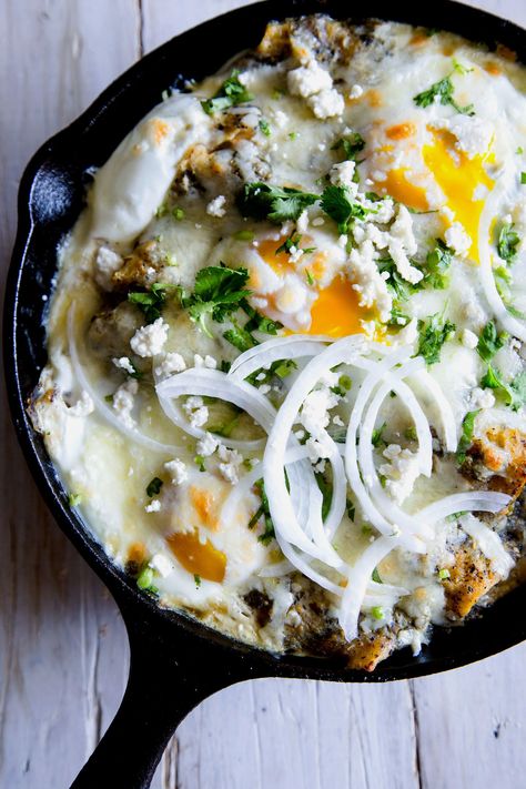 21 Things to Cook in a Cast Iron Skillet on the Grill (or Over the Fire) — Recipes from The Kitchn Chorizo Enchiladas, Enchiladas Recipes, Baked Egg, Iron Skillet Recipes, Enchiladas Recipe, Cast Iron Skillet Recipes, Fire Food, Cast Iron Recipes, Enchilada Recipes