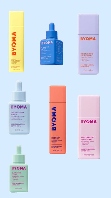 Byoma Skincare, Blue Tansy, Brightening Cream, Face Mist, Hydrating Serum, Brightening Serum, Gel Cream, Better Skin, Connect With People