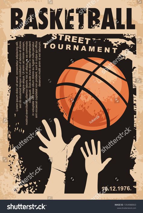 Grunge Poster Design, Poster Design Competition, Basketball Banners, Grunge Posters, Street Basketball, Poster Design Layout, Bola Basket, Basketball Posters, Basketball Tournament