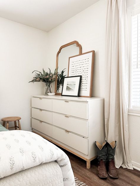 Shop 30" x 42" French Country Wall … and other curated products on LTK, the easiest way to shop everything from your favorite creators. White Malm Bedroom, Small Primary Bedroom, Malm Bedroom, Ikea Dresser Hack, Dresser Hack, Ikea Malm Dresser, Malm Dresser, Ikea Dresser, Ikea Malm