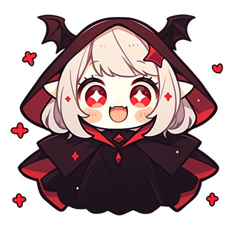 Cute Kawaii Happy Halloween Vampire Girl Sticker Vampire Drawings, Vampire Girl, Images Kawaii, Anime Halloween, Vampire Girls, Chibi Anime Kawaii, Halloween Vampire, Chibi Girl, Halloween Drawings