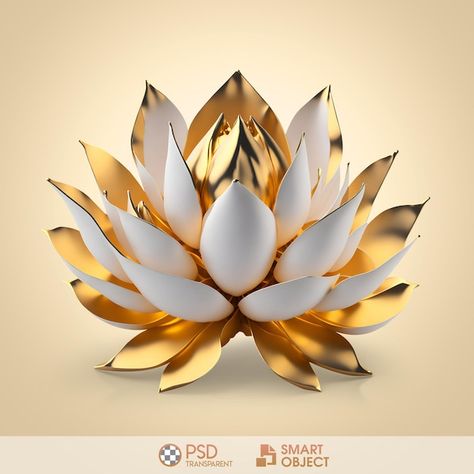 Psd beautiful white gold lotus transpare... | Premium Psd #Freepik #psd #lotus #clip-art #white-flower #logo-design Spa Images, Golden Lotus, Gold Lotus, White Lotus, Flower Logo, Psd Icon, Iconic Photos, White Flower, Transparent Background