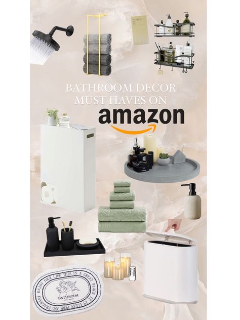 Amazon Bathroom Organization, Room Amazon Finds, Amazon Bathroom Must Haves, Amazon Bathroom Finds, Bathroom Must Haves, Bathroom Finds, Decor Bathroom Ideas, Amazon Bathroom, Room Amazon