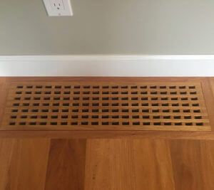 Floor Air Return Cover Ideas, Floor Vents Ideas, Cold Air Return Cover Floor, Floor Registers On Hardwood, Floor Vents Covers, Floor Vents For Hardwood, Floor Register Covers, Flush Floor Vents, Modern Floor Vents