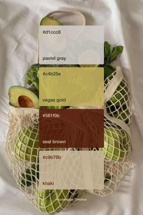 Avocado Green Palette, Avocado Color Palette, Avocado Color, Flat Color Palette, Innovative Logo, Green Avocado, Color Palette Inspiration, Brand Palette, Green Color Palette