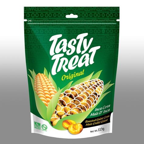 GIANT INKA CORN STAND UP POUCH DESIGN! Product packaging contest design#product#packaging#winning Corn Packaging Design, Monkey Logo, Corn Snacks, Pouch Design, Hanuman Photos, Roasted Corn, Coffee Packaging, Maize, Custom Packaging