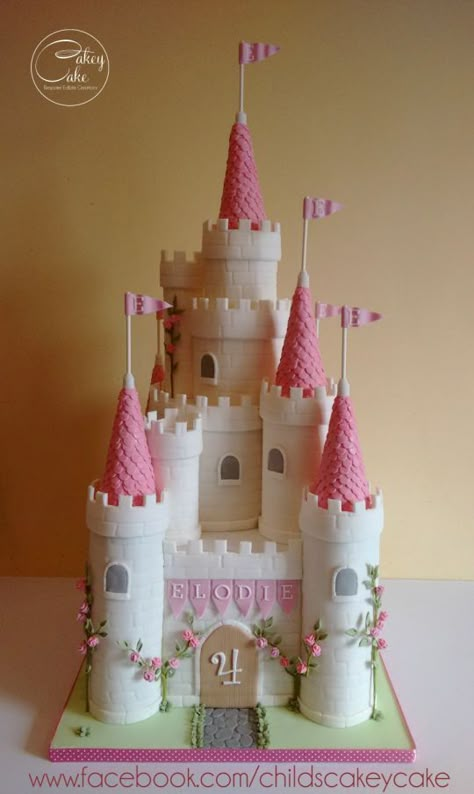 Princess Castle Cake                                                                                                                                                      More Princess Castle Cakes, Birthday Cakes Girls Kids, Castle Cakes, Castle Birthday Cakes, Princess Castle Cake, Princess Birthday Cake, Castle Cake, Disney Cakes, Princess Castle