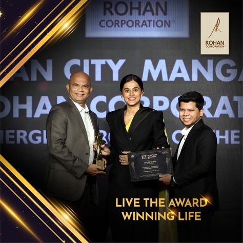 Celebrating Success: Rohan City Earns Prestigious Title of Emerging Project of the Year 2024 at ET Business Awards. Explore a world of unmatched luxury and innovation with Rohan Corporation🤩🏆 . . . . . . . . . [ Rohan Corporation, Rohan City, ET Business Awards, Emerging Project of the Year, Optimal Media Urban Living, Standards, Innovation, Award-Winning Success, winning, excellence, lifestyle ] Celebrating Success, Business Awards, Racking System, Graphic Designing, Urban Living, Year 2024, Award Winning, Graphic Design, Lifestyle