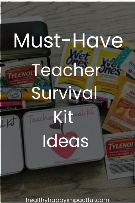 Show your appreciation to teachers by gifting them a thoughtful teacher survival kit! Assist your favorite teacher in gearing up for the new school year ahead or surprise them with a token of gratitude with these ideas that will bring smiles throughout the year. Give the invaluable gift of support and care with a teacher's survival kit - simple, yet meaningful. Click to grab the free printable tag! Teacher End Of Year Survival Kit, Teacher Marking Kit, Teacher Survival Kit Gift Ideas, Secret Pal Gift Ideas For Teachers, First Day Of School Survival Kit Teacher, Teacher Emergency Kit Gift, Funny Survival Kit Ideas, Teacher Survival Kit Free Printable, Teacher Survival Kit Ideas