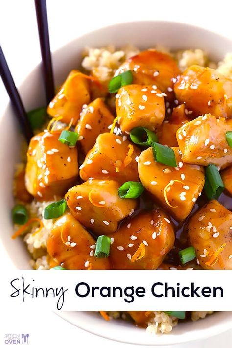 Orange Chicken Sauce, Easy Orange Chicken, Chicken Sauce, Homemade Foods, Orange Chicken Recipe, Healthy Chicken Dinner, Gimme Some Oven, Oven Chicken, Sauce For Chicken