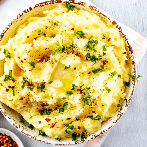 Gruyere Mashed Potatoes Boursin Mashed Potatoes, Creamy Mashed Potatoes Recipe, Creamy Mash, Nyt Cooking, Thanksgiving Sides, Pureed Food Recipes, Creamy Mashed Potatoes, Thanksgiving Side Dishes, Roasted Cauliflower