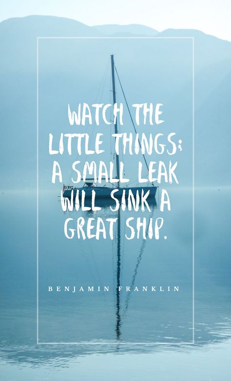 Benjamin Franklin’s quote about little things. Watch the little things; a… Attention Quotes, Benjamin Franklin Quotes, Beautiful Sayings, Unique Words Definitions, Before I Sleep, Heart Warming Quotes, Rupi Kaur, Quotes Art, Word Definitions