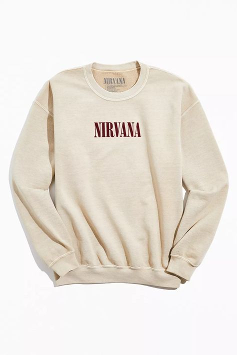 Custom Hoodies Ideas, Nirvana Hoodie, Outfitters Clothes, Baseball Jacket Outfit, Urban Outfitters Sweatshirt, Nirvana Sweatshirt, Nirvana In Utero, Clothing Png, In Utero