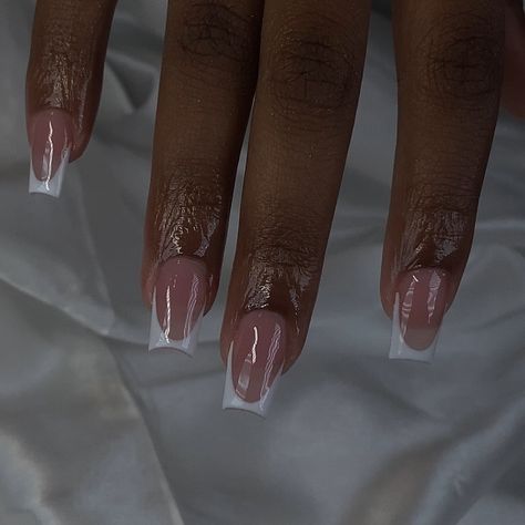 Simple Nails French, Short Nails Simple, Nails Nude, Nails French, Nails Simple, Press Ons, French Tips, Order Form, Mani Pedi