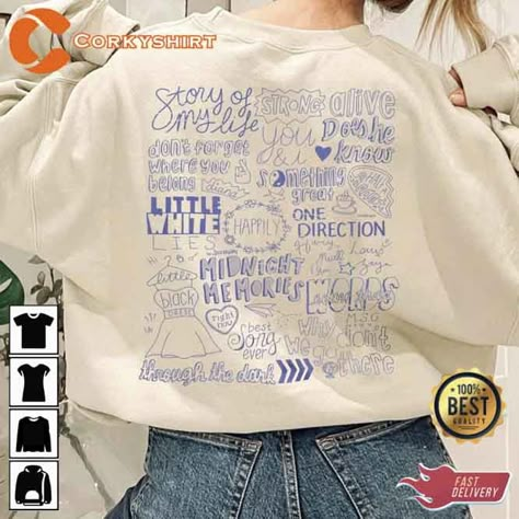 Midnight Memories One Direction Album Shirt Check more at https://corkyshirt.com/midnight-memories-one-direction-album-shirt/ Midnight Memories One Direction, One Direction Midnight Memories, 1d Merch, One Direction Albums, One Direction Merch, Midnight Memories, One Direction Concert, Casual Style Outfits, Teacher Stuff