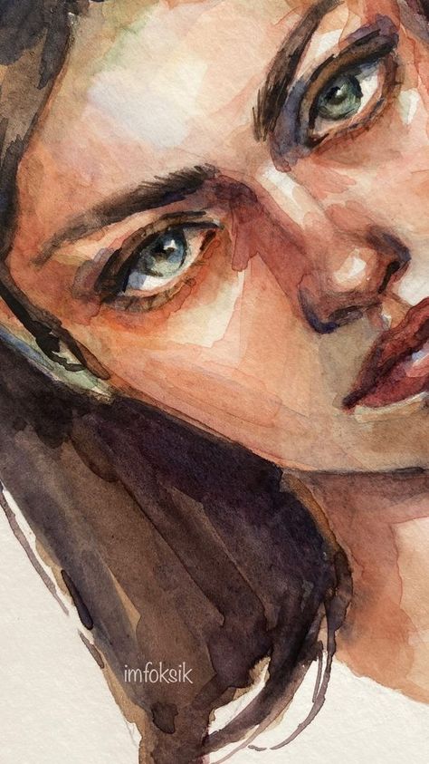 Harry Potter Art Drawings, Watercolor Face, Watercolor Art Face, Abstract Portrait Painting, Colorful Oil Painting, Comic Style Art, Landscape Art Painting, Watercolor Art Lessons, Indian Art Paintings