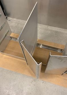 Stainless Steel Shelving Kitchen, Metal Sheet Furniture, Metal Box Design, Archival Studies, Inox Kitchen, Sheet Metal Furniture, Metal Cabinet Door, Stainless Steel Kitchen Design, Ikea Metal