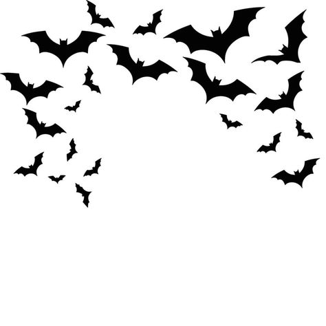 Bat Silhouette, Bats Flying, Bat Flying, Halloween Day, Seasonal Decorations, Halloween Bats, The Night Sky, Flocking, Night Skies