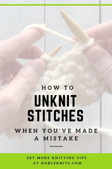 Fixing Knitting Mistakes, How To Fix Knitting Mistakes, Learning Knitting, Knitting Lessons, Nothing Happened, Knitting Hacks, Knitting Help, Brioche Knitting, Basketweave Stitch