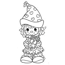 The-cute-clown Clown Coloring Pages, Precious Moments Coloring Pages, Clowns Funny, Kid Coloring Page, Kitty Coloring, Bear Coloring Pages, Cute Clown, Hello Kitty Coloring, Colouring Printables