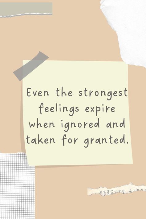 Even the strongest feelings Expire #datingtips #womenlove #relationshipgoals Even The Strongest Feelings Expire, Relationship Advice Quotes, Strong Feelings, Advice Quotes, Taken For Granted, Dating Tips, Relationship Tips, Woman Quotes, Relationship Advice