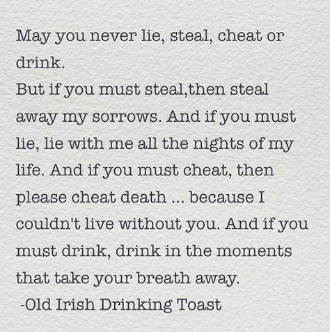 Irish Wedding Toast Celtic Wedding Vows, Irish Wedding Toast, Wedding Quotes And Sayings, Ceremony Readings, Irish Wedding Traditions, Wedding Ceremony Readings, Wedding Toast, Old Irish, Wedding Toasts