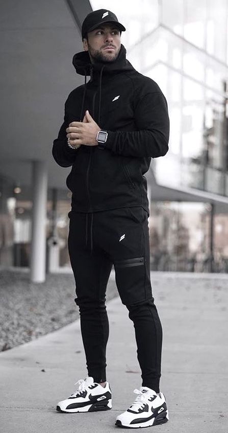 Athleisure Outfits Men, Jogger Outfits, Workout Outfits Winter, Sporty Outfits Men, Athleisure Men, Streetwear Chic, Gym Outfit Men, Outfits For Men, Dope Outfits For Guys