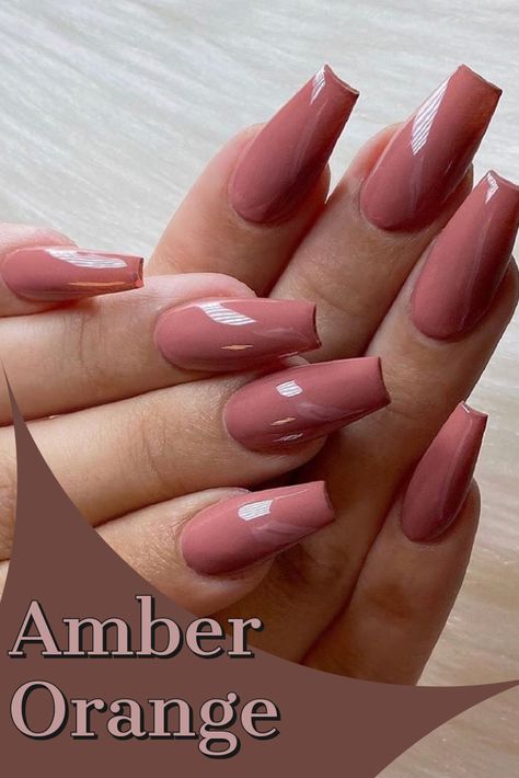 Nail Ideas Aesthetic, Amber Nail, Orange Nail Polish, Orange Nail, Special Nails, Womens Nails, Orange Nails, Ideas Aesthetic, Nail Ideas