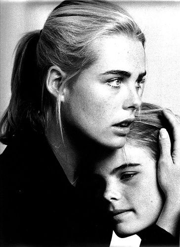 Theme: Family  This is an example of Blanche and Stella always being there for each other because they're family. Mariel Hemingway, Black And White, White, Black