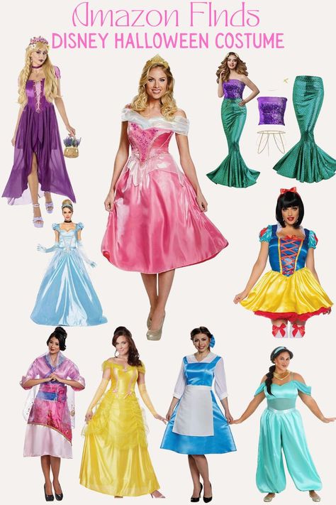 Disney Princess Halloween Costume, Amazon finds, Disney Costumes amazon finds, Easy costumes Princess Group Costumes, Disney Princess Group Costumes, Disney Princess Halloween Costumes, Disney Princess Halloween, Princess Halloween, Princess Halloween Costume, Easy Costumes, Group Costumes, Group Halloween Costumes