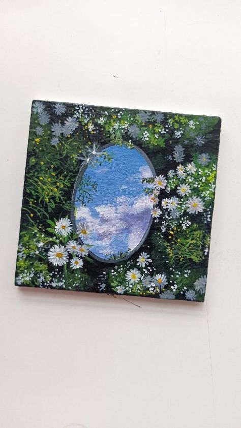 Sky Art Painting, Small Canvas Paintings, Paint Inspo, Simple Canvas Paintings, Cute Canvas Paintings, Canvas Painting Designs, Cute Paintings, Tableau Art, Disegni Artistici