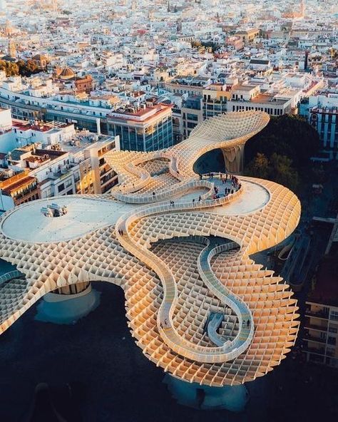 Tent Inside, Metropol Parasol, Visit Places, Parametric Architecture, Santiago Calatrava, Seville Spain, Spain And Portugal, Andalusia, Spain Travel