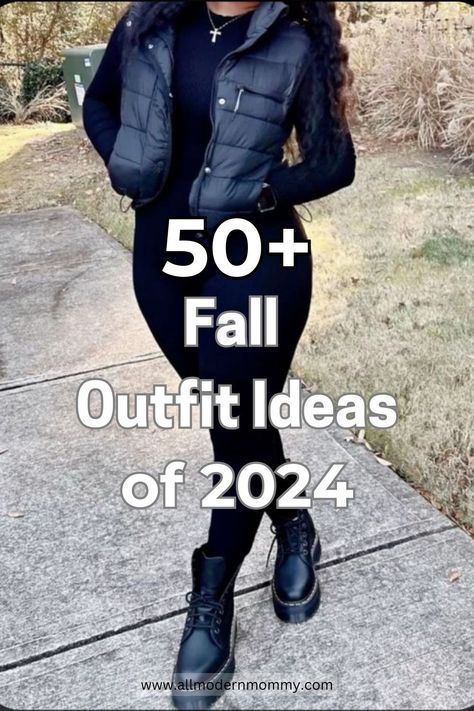 Get inspired with these stunning fall outfits for Black women—shop the looks now! All Black Fall Outfits Black Women, Black Women Fall Fashion 2024, Fall Trends 2024 Outfits Women, Fall Looks For Women Outfit Ideas, Brunch Outfit Fall Casual, Comfortable Date Night Outfit, Fall Casual Outfits Women 2024, Fall Fits Black Women, Comfy Cute Fall Outfits