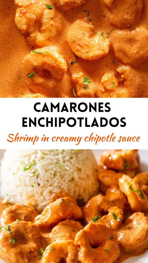 Recipes With Chipotle Sauce, Creamy Chipotle Shrimp, Chipotle Shrimp Recipes, Chipotle Recipe, Chipotle Recipes, Chipotle Shrimp, Adobo Recipe, Creamy Pasta Recipes, Shrimp Dinner