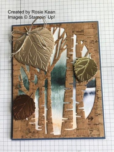 Stampin Up Anleitung, Stampin Up Project, Leaf Cards, Nature Card, Tree Stamp, Masculine Birthday Cards, Aspen Trees, Tree Cards, Thanksgiving Cards