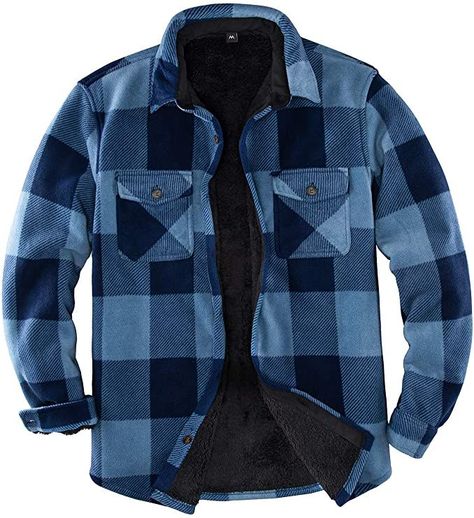 Layering Jacket, Sherpa Lined Jacket, Fleece Plaid, Check Shirts, Retro Jacket, Men Jackets, Houndstooth Blazer, Latest Mens Fashion, Mens Plaid