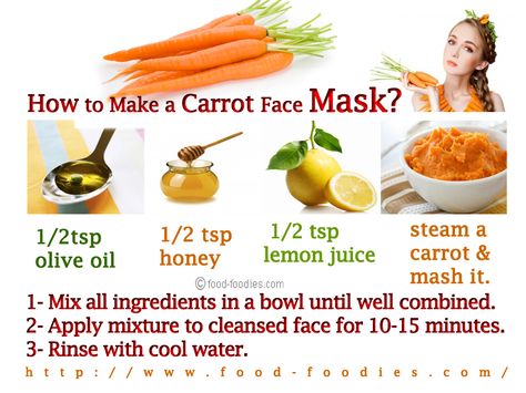 Carrot Face Mask, Carrot Smoothie Recipe, Carrot Mask, Health Benefits Of Carrots, Carrot Smoothie, Beta Carotene, Natural Face, Smoothie Recipe, Pinterest Pin