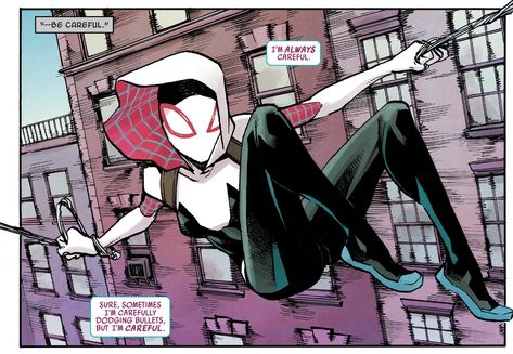 Spider Gwen Comics, Spider Gwen Art, Comic Boom, Comics Quote, New Warriors, Ghost Spider, Spider Art, Comic Book Artwork, Spiderman Comic