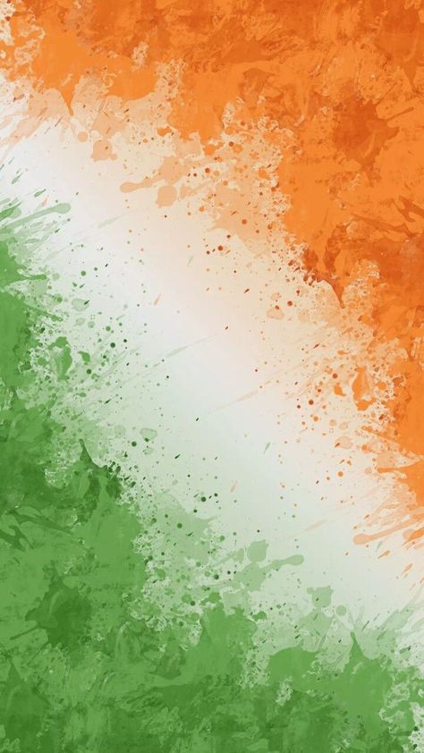 Indian tri-colour flag symbol of Strength, Peace and Prosperity | Indian flag images, Indian flag photos, Indian flag colors India Flag, Indian Flag, Orange And Green, To Share, Flag, India, Paint, Orange, Green