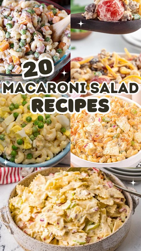 Get ready to dive into a mouthwatering round-up of some of the most delectable macaroni salad recipes that'll have you craving them all L&l Macaroni Salad Recipe, Macaroni Salad No Mayo, Deli Style Macaroni Salad, Macaroni Salad Recipes, Southern Macaroni Salad, Best Potluck Dishes, Macaroni Pasta Salad, Macaroni Salads, Boiled Egg Salad