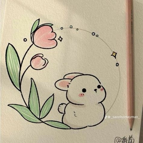 #cute #doodles FOR #GIRLS Cute Art Easy Drawings, Doodle Ideas Drawing, Draw Cute Things Easy, Beautiful Stickers Design, Cute Drawings With Pencil, Drawing Cute Easy Doodles, Easy Drawing Sketches Simple, Cute Aesthetic Things To Draw, Pics For Drawing