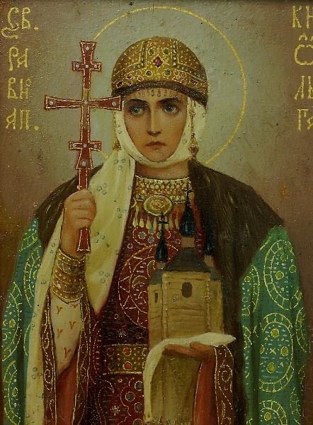 Olga of Kiev Orthodox Icons Russian, Romanov Belongings, Saint Olga, Russian Iconography, Olga Of Kiev, Olga Alexandrovna, Grand Duchess Olga, Russian Icons, Romanov Family