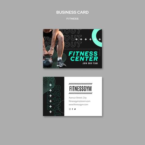 Sport Business Card, Gym Business Card, Gym Template, Fitness Business Card, V Card, Presentation Slides Design, Yoga Club, Stylish Business Cards, Slides Design